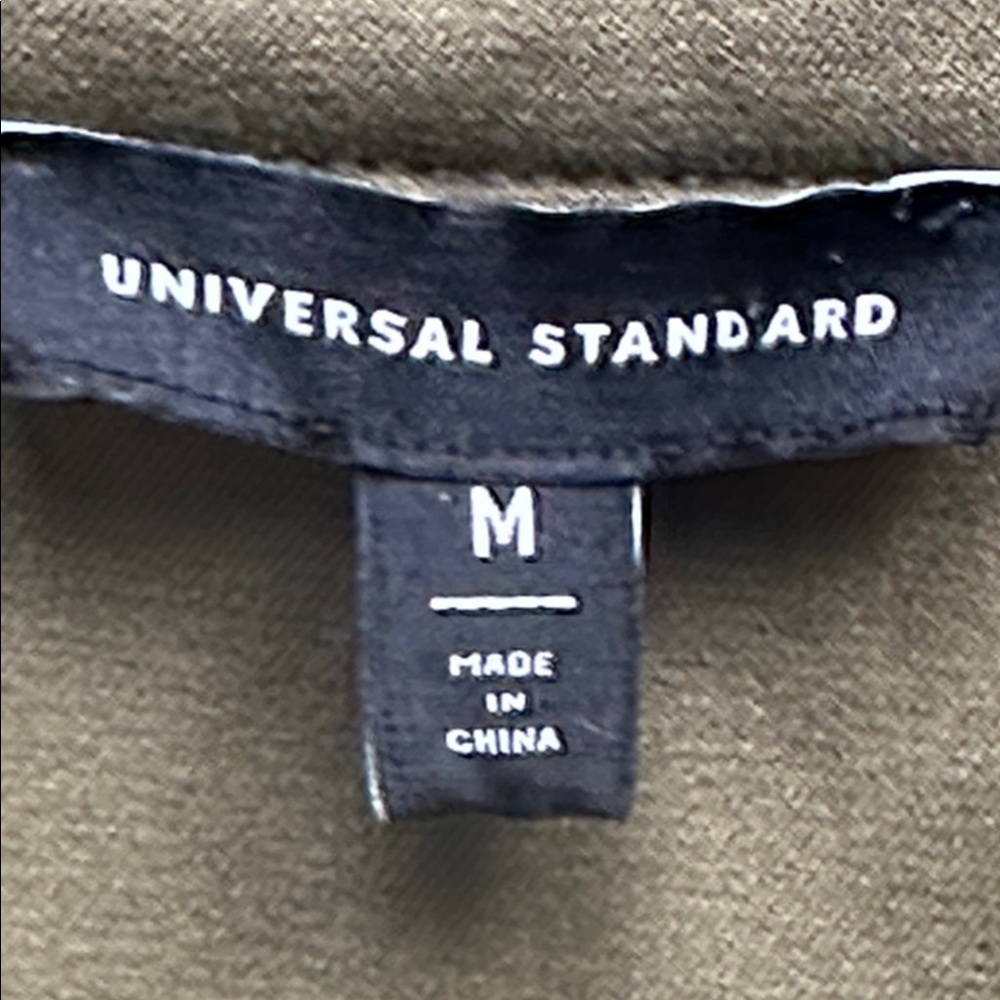 Universal Standard Olive Green Button-Up Shirt Dress - Picture 5 of 13